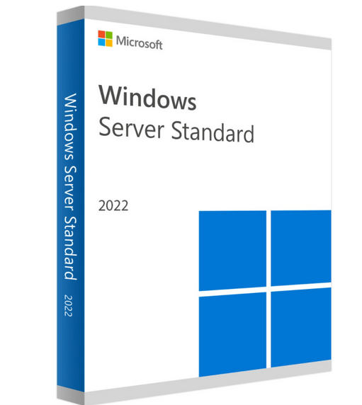 Microsoft Windows Server Standard 2022 64Bit - 1 pk DSP OEI DVD 16 Core - Français